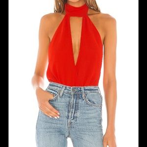 Lovers & Friends | Cairo Red Bodysuit
